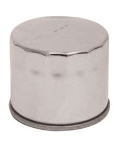 Mid-USA 87172 Chrome Oil Filter Single 99-Earlier Big Twin 5 Speed OE 63796-77T