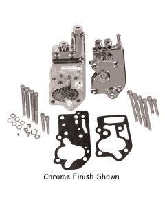 Mid USA 67083 V-Factor Chrome Oil Pump Harley Big Twin 73-91 OE 26190-73