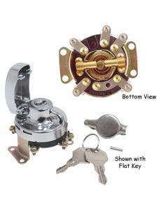 Mid USA 15030 V-Factor Chrome 5 Post Ignition Switch 36-95 Harley 71501-73T