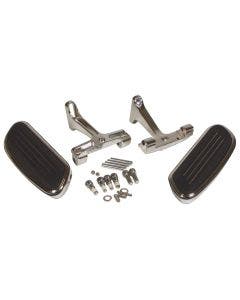Chrome Passenger Streamliner Style Floorboard Kit Harley Touring 93-18 50378-07