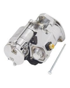 Mid USA 17092 V-Factor Chrome High Torque Starter Motor 89-06 Harley Big Twin