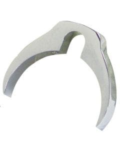 41Mm Fork Tube Mounted Brake Line Clamp Polished Harley & Custom 