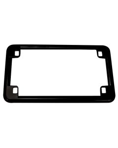 V Factor Black Motorcycle License Plate Tag Frame 7" x 4" Motorcycle Harley Metric