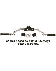 Mid USA 26602 V-Factor Chrome Adjustable Highway Bar Pegs 00-19 FLS OEM 50855-09