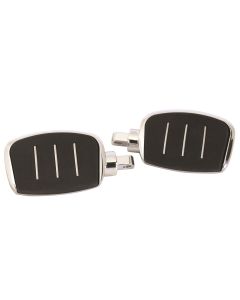 Chrome Streamliner Styled 4" Adjustable Mini Floor Board Set Harley Models