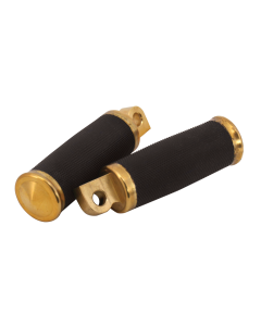 V-Factor 24029 Brass Footrests Pegs Rear Sets Chopper Harley Custom Male Mount