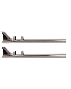 Mid USA 97214 Chrome Fishtail 36" Exhaust Extension Harley FLT Dresser 95-16