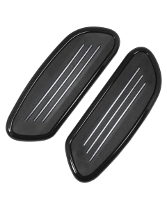 Black Passenger Streamliner Style Floorboards Harley Touring FLH/T 50420-04
