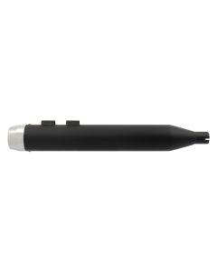 Power House Black 4.5 Slip-On Mufflers Chrome Tapered Tips Harley TC 95-16