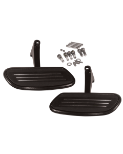 Black Passenger Streamliner Style Floorboard Kit Harley Touring 93-18 50378-07