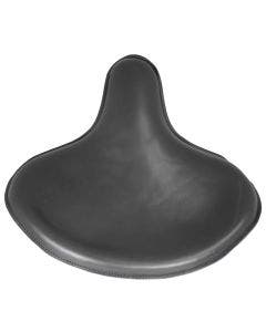 Custom Tractor Seat No Skirt Black Leather W/ Steel Pan Foam Padding & Custom Mount