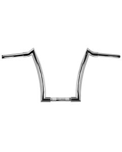 Mid USA 40143 Chrome 12" Jackknife Handlebars 1 1/2" Harley FLS FXD XL 82-Up