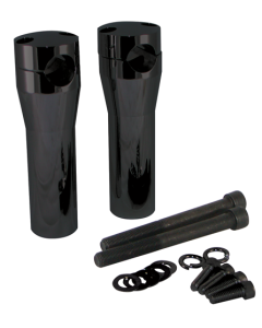 Black 5" Handlebar Riser Set Harley Springers And Customs Top Thru Bolt 41021