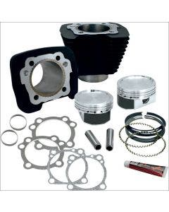 S&S Cycle XL 883 to 1200 Black Big Bore Coversion Kit Harley Sportster 86-20