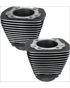S&S Cycle Black 3.5" Bore Stock Repl Cylinders Harley Evolution EVO Big Twin