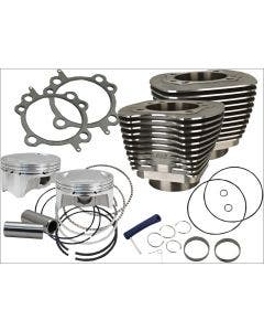S&S Black Wrinkle 98" Big Bore Cylinder Kit for Harley Twin Cam Models 1999-2006 | 910-0481
