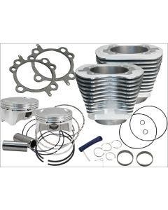 S&S Silver 98" Big Bore Cylinder Kit for Harley Twin Cam Models 1999-2006 | 910-0482