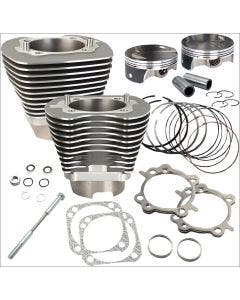 S&S Stone Gray 117" Big Bore Cylinder Kit for Harley Twin Cam 07-15 | 910-0474