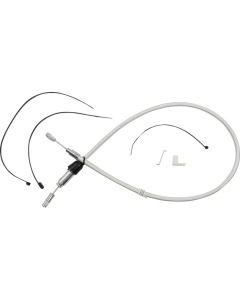 Magnum Quick Connect Braided 32" Upper Clutch Cable Sterling Chromite 18-23 Softail