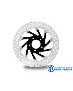 Buy Performance Machine Del Rey Black Platinum Cut 11.8 Right Front Brake Rotor Harley | 0133-1800REYRS-BMP  Eastern Performance Aftermarket Parts Superstore. Great Value + Free Shipping to U.S.