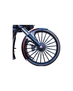 Paul Yaffe Talon Front Fender for 21" Wheel W/Black Adapters 4 Harley 14-23 Touring