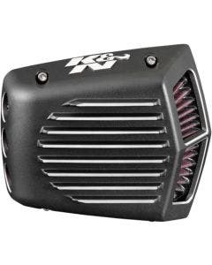 K&N RK-3955 Black Street Metal Intake Air Filter Kit HD M8 Touring Softail 17-Up