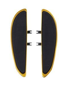 CycleSmiths Banana Boards Gold 19" Front Floorboards Harley Softail 18-Up