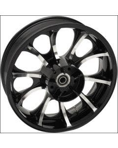 Coastal Moto Black Cut Largo 3D 18" Rear Cast Wheel Only Harley 09-19 w/ ABS