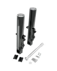 Performance Machine PM Black Contrast Dual Disc Lower Legs Sliders 00-07 FLH