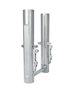 Performance Machine PM Chrome Dual Disc Lower Legs Sliders 00-07 FLH