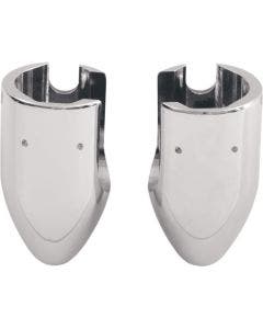 Drag 0214-0335 Smooth Chrome Bullet Axle Caps Front 25mm Harley Touring FLH/T