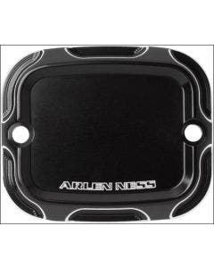 Arlen Ness Black Beveled Front Brake Master Cylinder Cover Harley 08-16 
