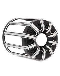 Arlen Ness Black 10 Gauge Oil Filter Cover for Harley Twin Cam Models