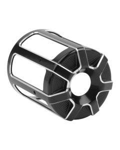 Arlen Ness Black Beveled Oil Filter Cover for Harley Twin Cam Models