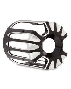 Arlen Ness Black Deep Cut Oil Filter Cover for Harley Twin Cam Models