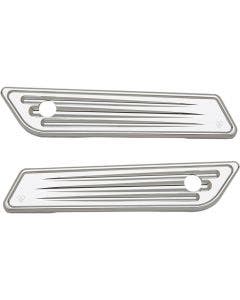 Arlen Ness Chrome Deep Cut Saddlebag Latch Hinge Covers for Harley FLH/T 14-16 03-536