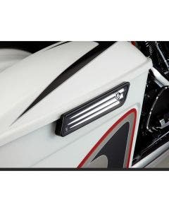 Arlen Ness 03-546 Black Deep Cut Saddlebag Latch Hinge Covers for Harley 14-21