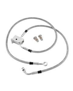 Chrome Stainless DOT Rear Brake Line Kit Non ABS 035894 Harley Touring 08-13
