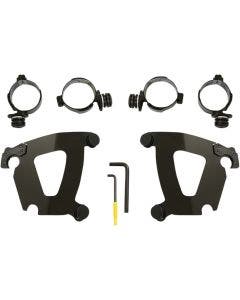Memphis Shades MEB2050 Black Fairing Trigger Lock Mount Kit Harley FXFB 18-Up