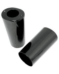 Drag Specialties Black Smooth Stock Length Repl OEM Upper Slider Covers 84-13