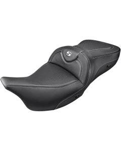 Saddlemen Carbon Heated Road Sofa Two Up Seat Harley FLHT FLHT FLT 08-Up