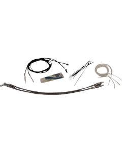 FBI EZ Install 14-16" Braided Handlebar Install Kit 4 Harley 14-20 Touring