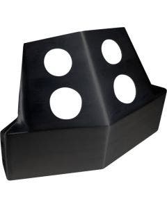 Speed Merchant SM Black Powder-Coated Frame Skid Plates for Harley FXR Models