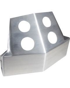 Speed Merchant SM Brushed Aluminum Frame Skid Plates for Harley FXR Models