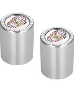 Figurati Designs Medium Polished W/ Sugar Skull 4 Harley 27MM x 30MM