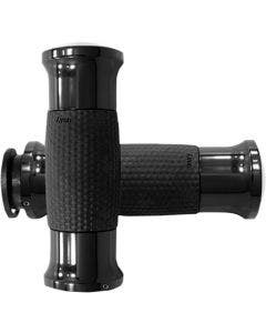 Avon IN-TO-GEL-70-AN	Gel Rubber Black Billet Hand Grips Indian 18-20