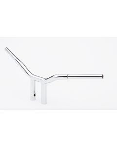 LA Choppers LA-7337-08 Chrome 1-1/4" 8" Rise Kage Fighter T-Bars Handlebars TBW