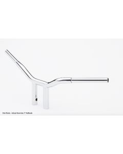 LA Choppers LA-7338-08 Chrome 1-1/4" 8" Rise 7" PullBack Kage Fighter T-Bars TBW