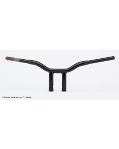 LA Choppers LA-7338-08B Black 1-1/4" 8" Rise 7" PullBack Kage Fighter T-Bars TBW