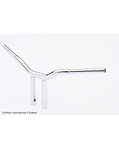 LA Choppers LA-7338-10 Chrome 1-1/4 10" Rise 7" PullBack Kage Fighter T-Bars TBW